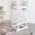 Tour d'apprentissage évolutive en bois Blanc+Gris anthracite 2 - vertbaudet enfant 