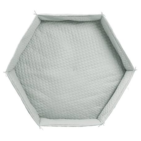 Tapis de parc bébé hexagonal roba style - rembourrage latéral sécurisé Bleu clair / ciel+Gris argenté+Rose / mauve+Vert givré 13 - vertbaudet enfant 
