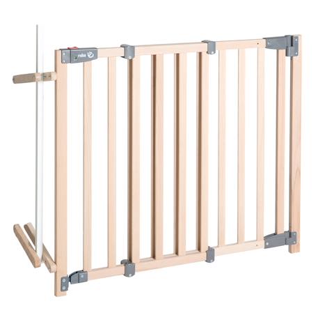 Barrière de sécurité pour escaliers en bois massif avec portillon Naturel 1 - vertbaudet enfant 