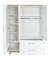 Armoire bébé 3 portes et 2 tiroirs à fermeture douce finn Blanc / chêne doré 5 - vertbaudet enfant 