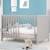 Lit bébé 2en1 cododo et lit indépendant universel Blanc+Gris taupe 10 - vertbaudet enfant 