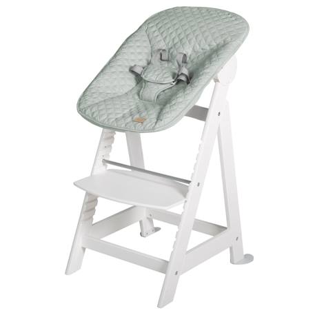 Chaise haute évolutive born up avec transat déperlant et inclinable roba style Blanc - gris argenté+Blanc - vert givré+Naturel - gris argenté+Naturel - vert givré 9 - vertbaudet enfant 