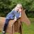 Cheval de jardin pour enfant en bois massif Gris+Teck 9 - vertbaudet enfant 