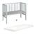 Berceau cododo 2en1 avec matelas et accessoires safe asleep Blanc+Gris taupe 9 - vertbaudet enfant 