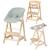 Chaise haute évolutive born up avec transat déperlant et inclinable roba style Blanc - gris argenté+Blanc - vert givré+Naturel - gris argenté+Naturel - vert givré 19 - vertbaudet enfant 