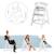 Chaise haute évolutive avec plateau repas amovible sit up fun Blanc+Bois naturel 5 - vertbaudet enfant 