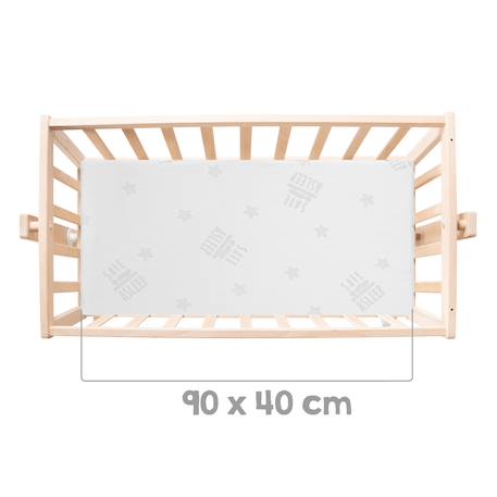 Berceau complet en hêtre bio avec accessoires sternenzauber grau Bois naturel / étoiles grises 3 - vertbaudet enfant 