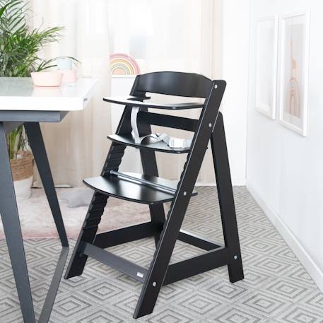 Chaise haute évolutive en bois sit up flex - utilisable jusqu'à la chaise d'adolescent Anthracite+Beige délavé+Blanc+Bois naturel+Cachemire / beige+Gris+Marron+Noir 44 - vertbaudet enfant 