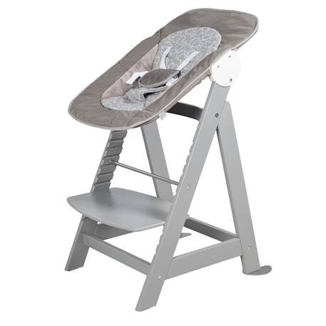 Chaise haute évolutive born up avec transat inclinable sternenzauber Blanc - grandes étoiles+Gris taupe - lapin miffy+Naturel - petites étoiles 8 - vertbaudet enfant 