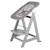 Chaise haute évolutive born up avec transat inclinable sternenzauber Blanc - grandes étoiles+Gris taupe - lapin miffy+Naturel - petites étoiles 8 - vertbaudet enfant 