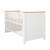 Lit évolutif moderne transformable en lit junior ava Blanc / chêne artisan 1 - vertbaudet enfant 