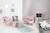 Mini fauteuil en velours et pieds en bois massif lil sofa Bleu clair+Gris argenté+Rose pastel 9 - vertbaudet enfant 