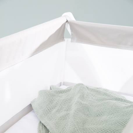 Berceau pliable avec matelas Blanc et gris 4 - vertbaudet enfant 