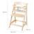 Chaise haute évolutive en bois sit up flex - utilisable jusqu'à la chaise d'adolescent Anthracite+Beige délavé+Blanc+Bois naturel+Cachemire / beige+Gris+Marron+Noir 23 - vertbaudet enfant 