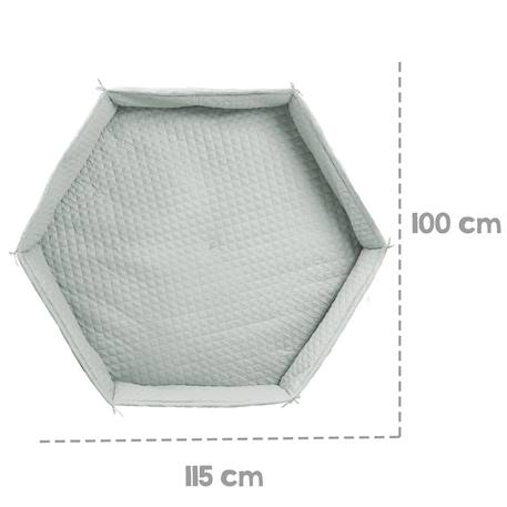 Tapis de parc bébé hexagonal roba style - rembourrage latéral sécurisé Bleu clair / ciel+Gris argenté+Rose / mauve+Vert givré 16 - vertbaudet enfant 