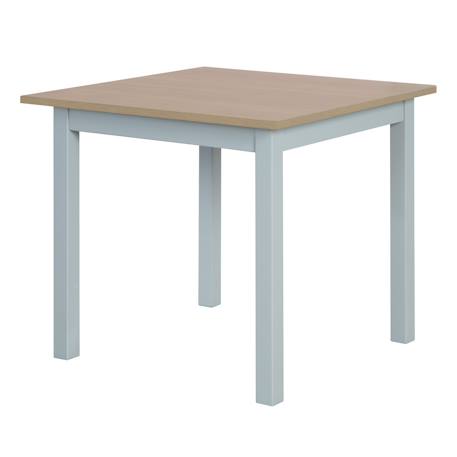 Set table et 2 chaises enfant aspect bois woody Blanc / aspect bois+Gris taupe / aspect bois 9 - vertbaudet enfant 