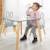 Set table et 2 chaises enfant avec pieds en bois massif Gris - naturel / lapin miffy 6 - vertbaudet enfant 