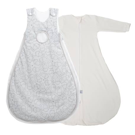 Lot de 2 gigoteuses avec et sans manches safe asleep® air plus Gris clair / miffy 5 - vertbaudet enfant 