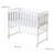 Berceau cododo 3en1 avec matelas et accessoires roba style Blanc / gris+Gris taupe 4 - vertbaudet enfant 