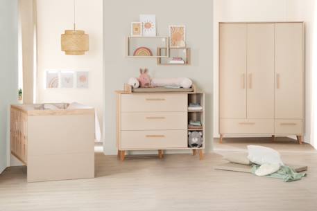 Chambre bébé complète avec soft-close jil Cashmere / décor châtaignier 1 - vertbaudet enfant 