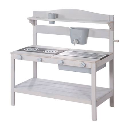 Cuisine extérieure en bois fsc® avec accessoires Gris 1 - vertbaudet enfant 