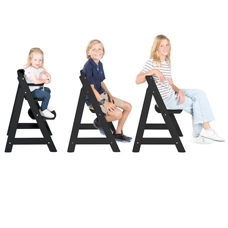 Chaise haute évolutive en bois sit up flex - utilisable jusqu'à la chaise d'adolescent Anthracite+Beige délavé+Blanc+Bois naturel+Cachemire / beige+Gris+Marron+Noir 45 - vertbaudet enfant 