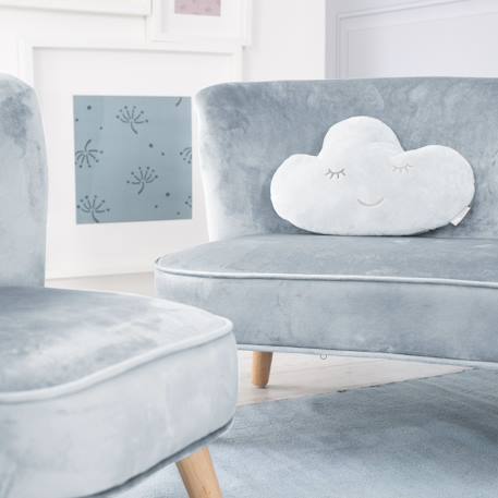 Coussin décoratif nuage pour chambre d'enfant roba style Bleu clair+Gris argenté+Rose pastel+Vert givré 3 - vertbaudet enfant 
