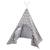 Tente de jeu indienne tipi + sac de transport little stars Gris étoilé 1 - vertbaudet enfant 