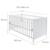 Lit bébé évolutif convertible en lit junior Blanc+Gris taupe 4 - vertbaudet enfant 