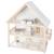 Maison de poupée + 16 pièces de mobilier et 4 poupées Blanc / naturel / gris 1 - vertbaudet enfant 