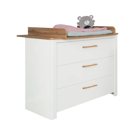 Chambre bébé évolutive 2 pièces avec soft-close ava Blanc / chêne artisan 5 - vertbaudet enfant 