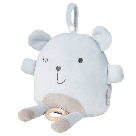 Peluche musicale lapin à suspendre - mélodie apaisante Bleu clair / ourson 1 - vertbaudet enfant 