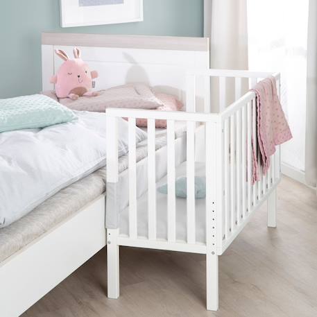 Berceau cododo 2en1 avec matelas et accessoires roba style Blanc / gris+Gris taupe / gris 2 - vertbaudet enfant 