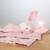 Doudou lapin en coton bio lil planet Rose pastel+Vert givré 2 - vertbaudet enfant 