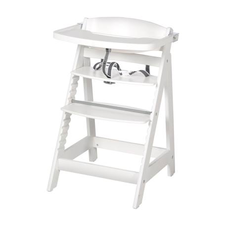 Chaise haute évolutive avec plateau repas amovible sit up fun Blanc+Bois naturel 1 - vertbaudet enfant 