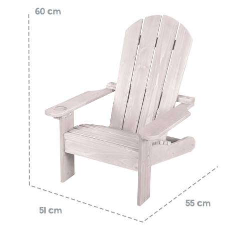 Chaise de détente pour enfant en bois fsc® avec porte-gobelet Gris 5 - vertbaudet enfant 