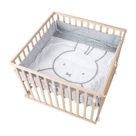 Tapis de parc universel avec bords - motifs hibou adam & eule Blanc - gris / grandes étoiles+Gris - blanc / hibou+Gris - blanc / lapin 10 - vertbaudet enfant 