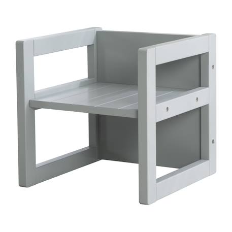 Chaise réversible en bois - tabouret évolutif 3 en 1 Beige+Blanc+Gris taupe 13 - vertbaudet enfant 