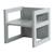 Chaise réversible en bois - tabouret évolutif 3 en 1 Beige+Blanc+Gris taupe 13 - vertbaudet enfant 