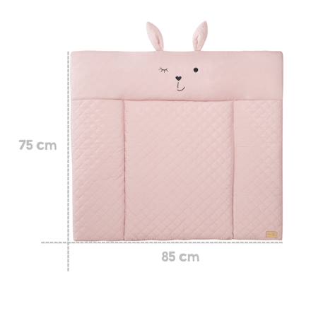 Matelas à langer déperlant à tête de lapin roba style Rose pastel+Vert givré 3 - vertbaudet enfant 