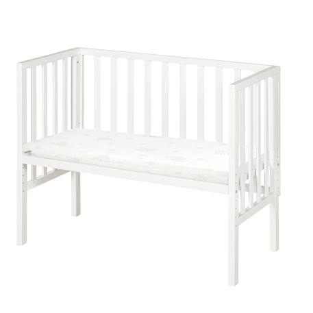 Berceau cododo 2en1 avec matelas et accessoires safe asleep Blanc+Gris taupe 1 - vertbaudet enfant 