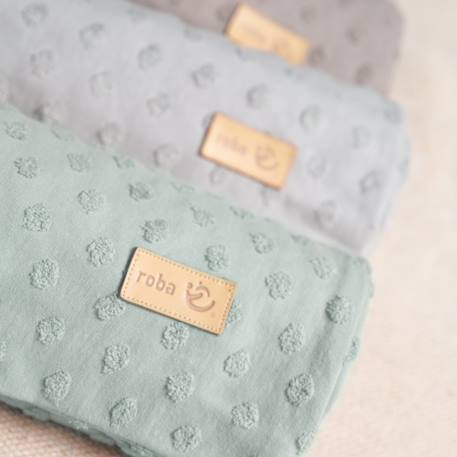 Parure de lit bébé et enfant en coton bio 2 pièces lil planet Bleu clair+Gris argenté+Rose pastel+Vert givré 23 - vertbaudet enfant 