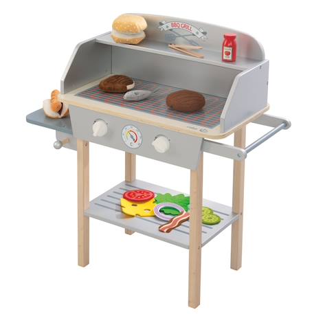 Cuisine barbecue pour enfants avec 14 accessoires Gris et naturel 4 - vertbaudet enfant 