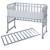 Berceau cododo 3en1 avec matelas et accessoires roba style Blanc / gris+Gris taupe 9 - vertbaudet enfant 
