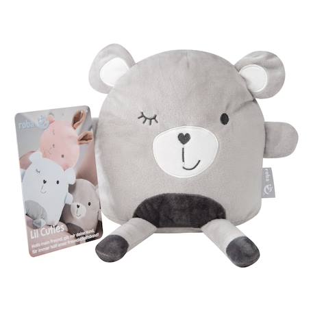 Peluche et coussin réconfortant pour bébé lil cuties Gris argenté / ourson 3 - vertbaudet enfant 