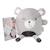 Peluche et coussin réconfortant pour bébé lil cuties Gris argenté / ourson 3 - vertbaudet enfant 