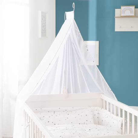 Lit évolutif avec matelas et accessoires complets sternenzauber grau Blanc / gris+Gris taupe / blanc 6 - vertbaudet enfant 
