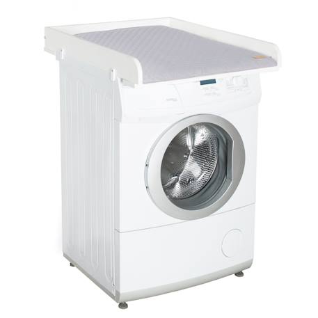 Plan à langer pour lave-linge + matelas à langer déperlant roba style Blanc / gris argenté 2 - vertbaudet enfant 
