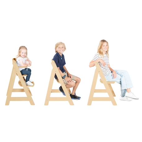 Chaise haute évolutive en bois sit up flex - utilisable jusqu'à la chaise d'adolescent Anthracite+Beige délavé+Blanc+Bois naturel+Cachemire / beige+Gris+Marron+Noir 21 - vertbaudet enfant 
