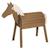 Cheval de jardin en bois massif avec crinière et queue Gris+Teck 7 - vertbaudet enfant 